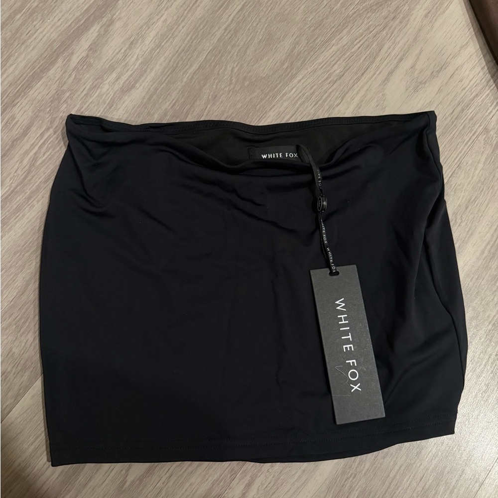 White Fox Boutique Late Nights Black Mini Skirt